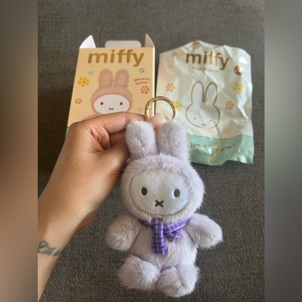 Purple Miffy Bunny Keychain by Vipo ( Macaron Series / Blind box )